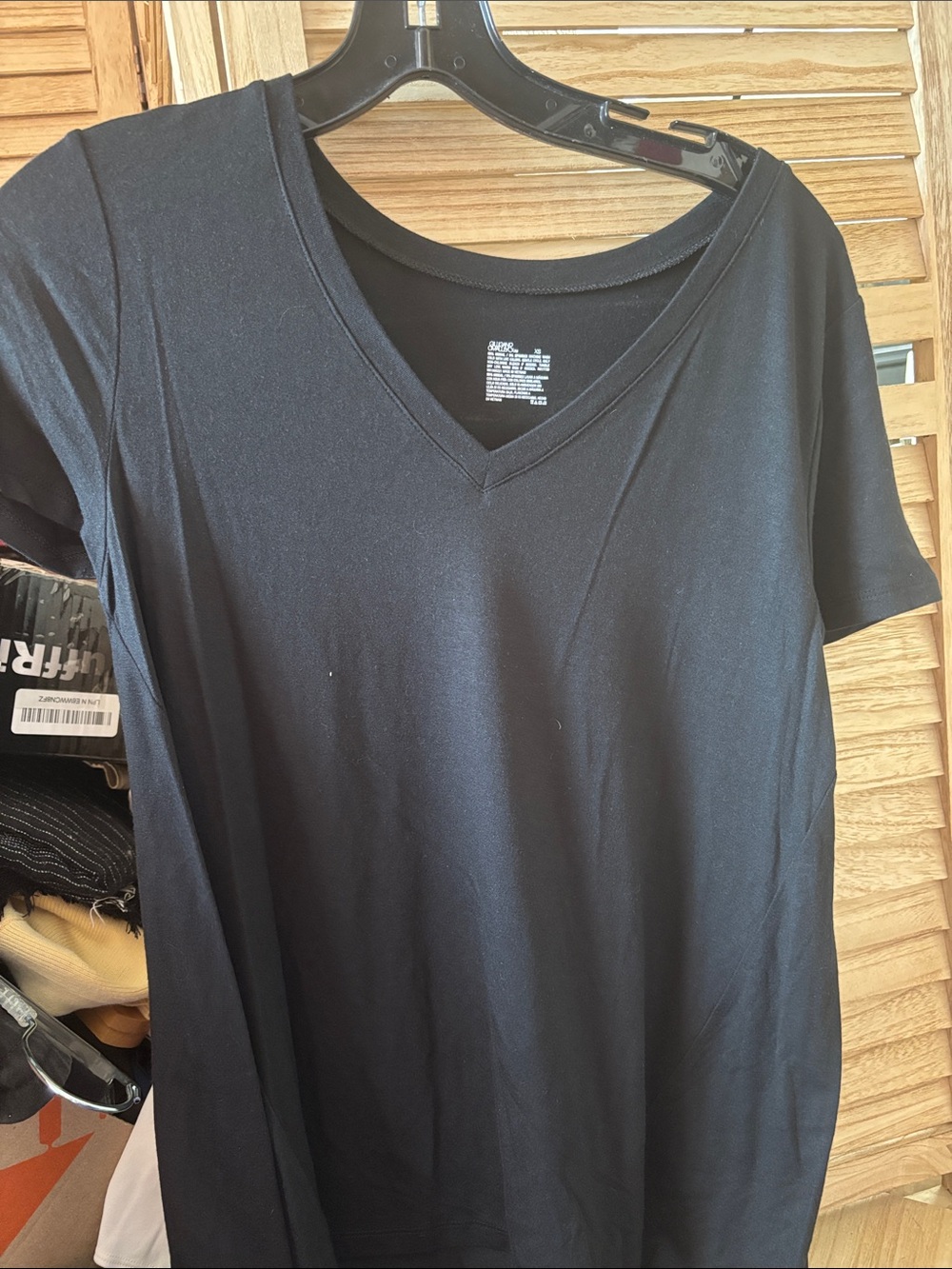 Gilligan & O’Malley Black V-Neck Short Sleeve Sleep Top XS